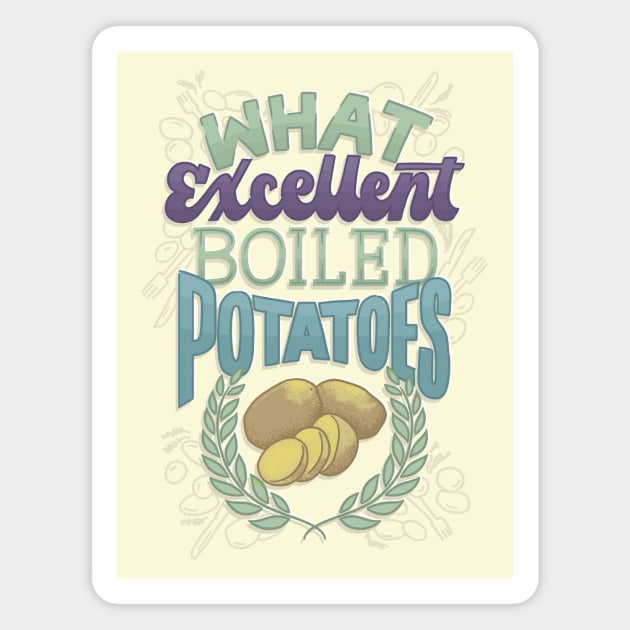 Excellent Boiled Potatoes Magnet by polliadesign
